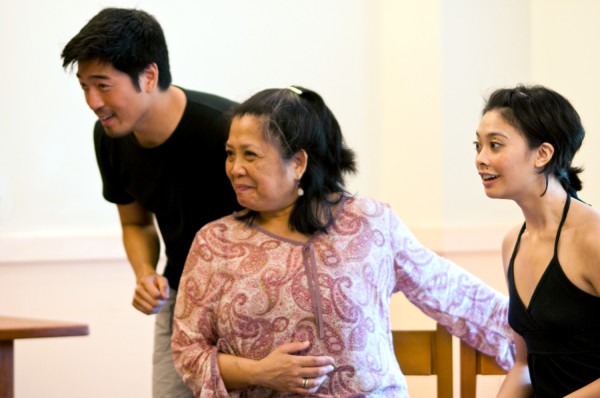 The Seagull in residence at Voice and Vision's Annual Retreat  at Bard College, June 2009: Peter Kim, Mia Katigbak, Tiffany Villarin